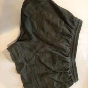 Army green shorts